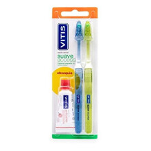 Vitis Double Set Den Access Soft Toothbrush Toothpaste