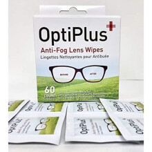 Anti-Fog Spectacles Lens Wipes OPTIPLUS Box of 60 Wipes