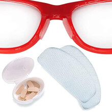 Setex Gecko Grip Glasses Nose Pads (5 Clear Pairs) - Anti-Slip Nose Pads for Glasses, USA Made, Micro-Structured Fibers, Ultra-Strong Grip and Ul
