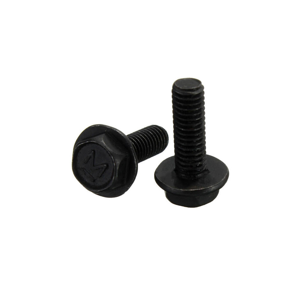 5Pcs M6x20mm Hex Thread Screw Cutting Machine Left Tooth Screws Bolt