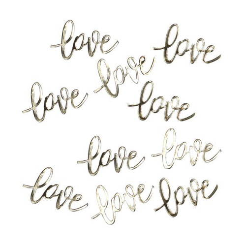 Ginger Ray Ginger Ray Wedding Table Decorations Gold Love Confetti 14g Pack