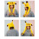 (Yellow) Led Glowing Plush Bunny Funny Hat With Moving Jumping Ears 2