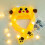 (Yellow) Led Glowing Plush Bunny Funny Hat With Moving Jumping Ears 3