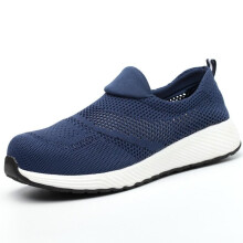(Blue, 38) Mens Womens Ultra Lightweight Steel Toe Cap Unisex Safety Shoes Trainers