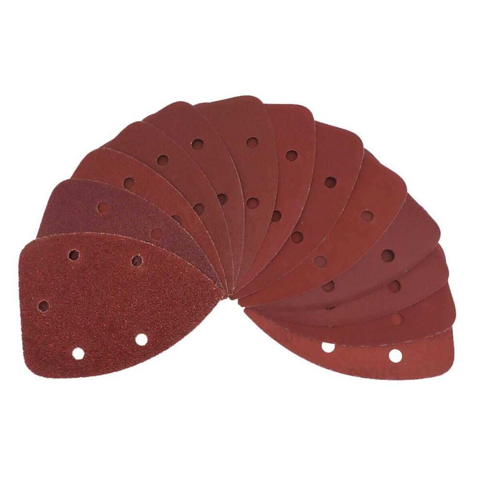 40pcs 60/80/120/240 Grit Sanding Sheets Sandpaper Sanding Disc Pads Triangle Grinding Tool