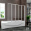 AICA Aica 1200x1400mm 5 Fold Folding Bath Shower Screen Door Panel 2