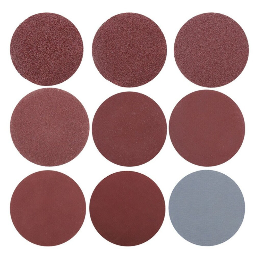 102Pcs Electric Grinder Accessories Set 2 Inch 80-3000 Grit Sanding Disc with Sandpaper Sticky Disc Connecting Rod