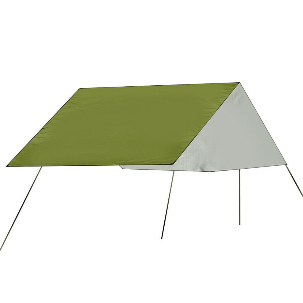 (Army Green) 210x150cm Camping Picnic Pad Anit-UV Tent Tarp Rain Sunshade Hammock Shelter