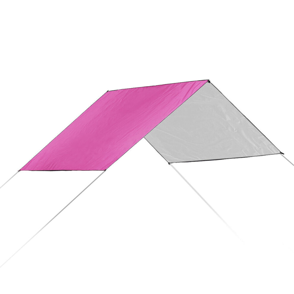 (Pink) 210x150cm Camping Picnic Pad Anit-UV Tent Tarp Rain Sunshade Hammock Shelter