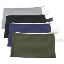 Augbunny 100 % puuvillaa 16 unssia Heavy Duty monikäyttöinen kangas vetoketjullinen työkalulaukku Järjestä säilytyspussi 4 kpl