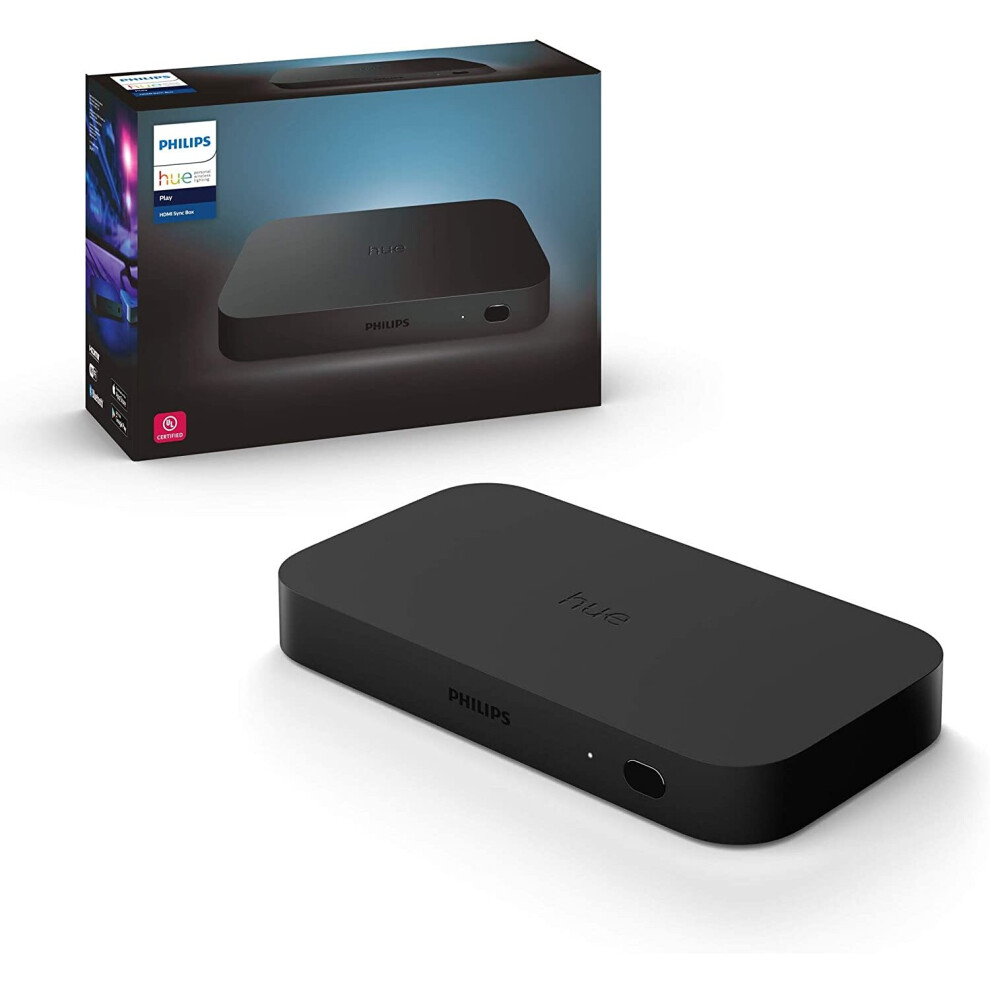 Philips - Hue Play HDMI Sync Box - Black - 555227 Decorative without Hue Play Twin Pack