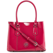 The Collection Womens Bright Pink Patent Small Grab Bag