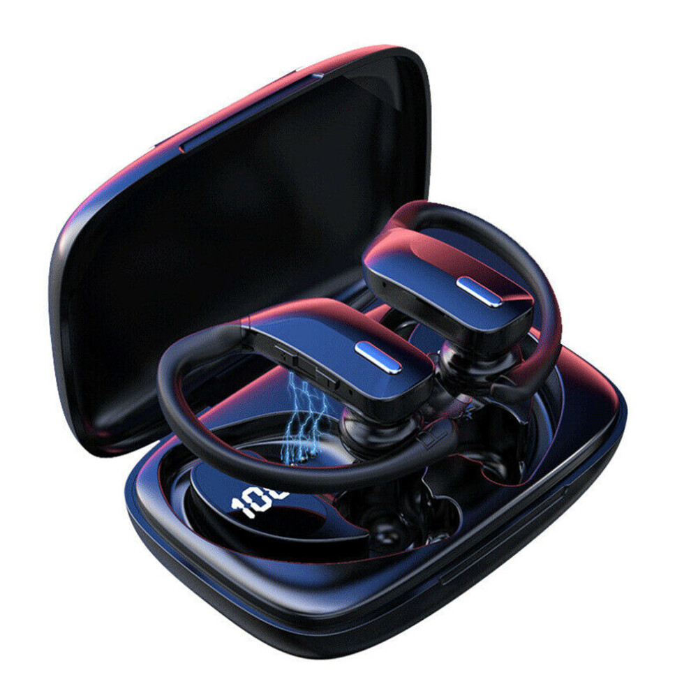 T17 Wireless Earbuds Bluetooth Headphones Sports Gym Earphone With Mic Black 9183850364612