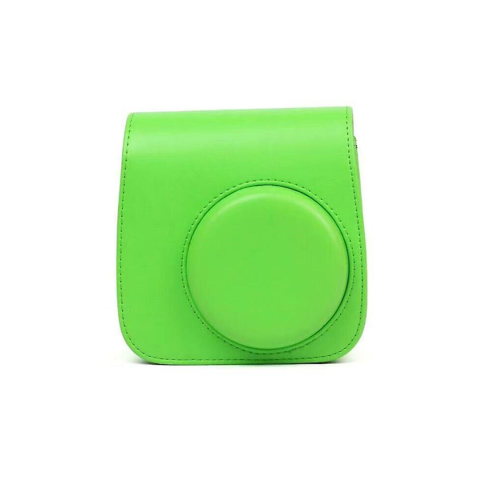 (Green) Instant Camera Bag Protective Bag Holder Leather Carrying Case With Shoulder Strap For Fujifilm Instax Mini8/9 Green 760932864124