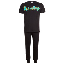 (XL) Mens Rick And Morty Pyjamas Teens Short Sleeved T-Shirt + Lounge Pants Set Gift