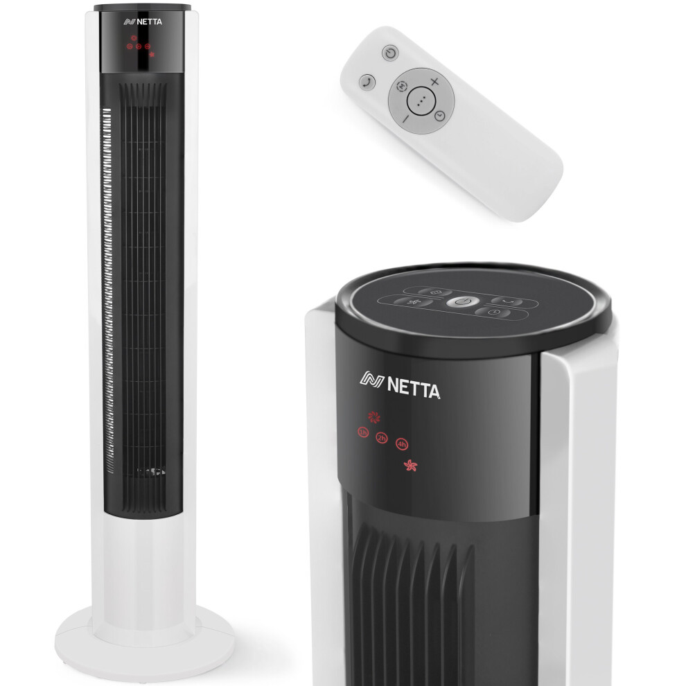 NETTA 42" Tower Fan with 7 Hour Timer Function And Remote Control