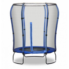 (Blue) Rebo 4.5ft Safe Jump Trampoline With HALO Safety Enclosure - 2 Colours