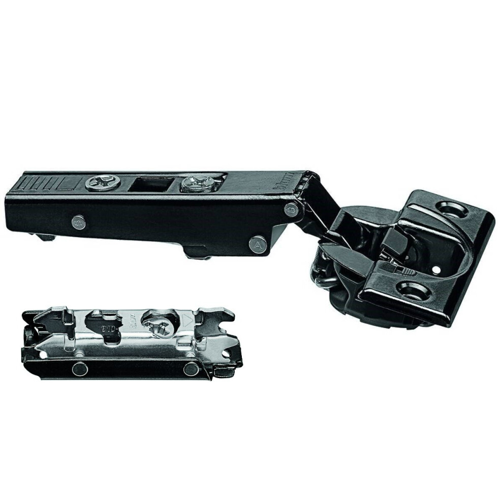 Blum Onyx Black Hinge 110 Degree Soft Close & Mounting Plate 71B3550.ob 5060915420510