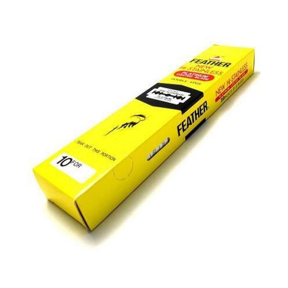 Feather Blades 50 Feather Shaving Double Edged Razor Blades
