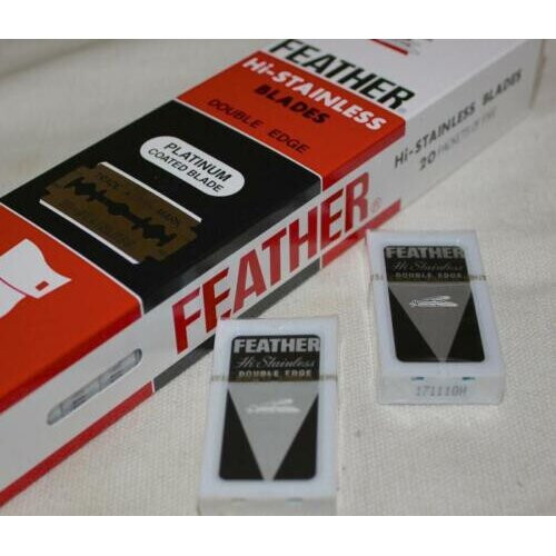 50 Feather Shaving Double Edged Razor Blades