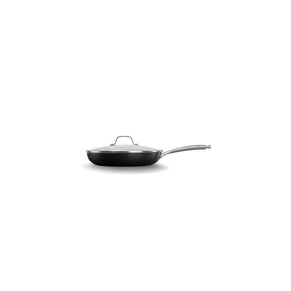 Calphalon Ceramic Frying Pan, Nonstick Oil-Infused Cookware with Stay-Cool Handles, PTFE and PFOA-Free, Dark Gray