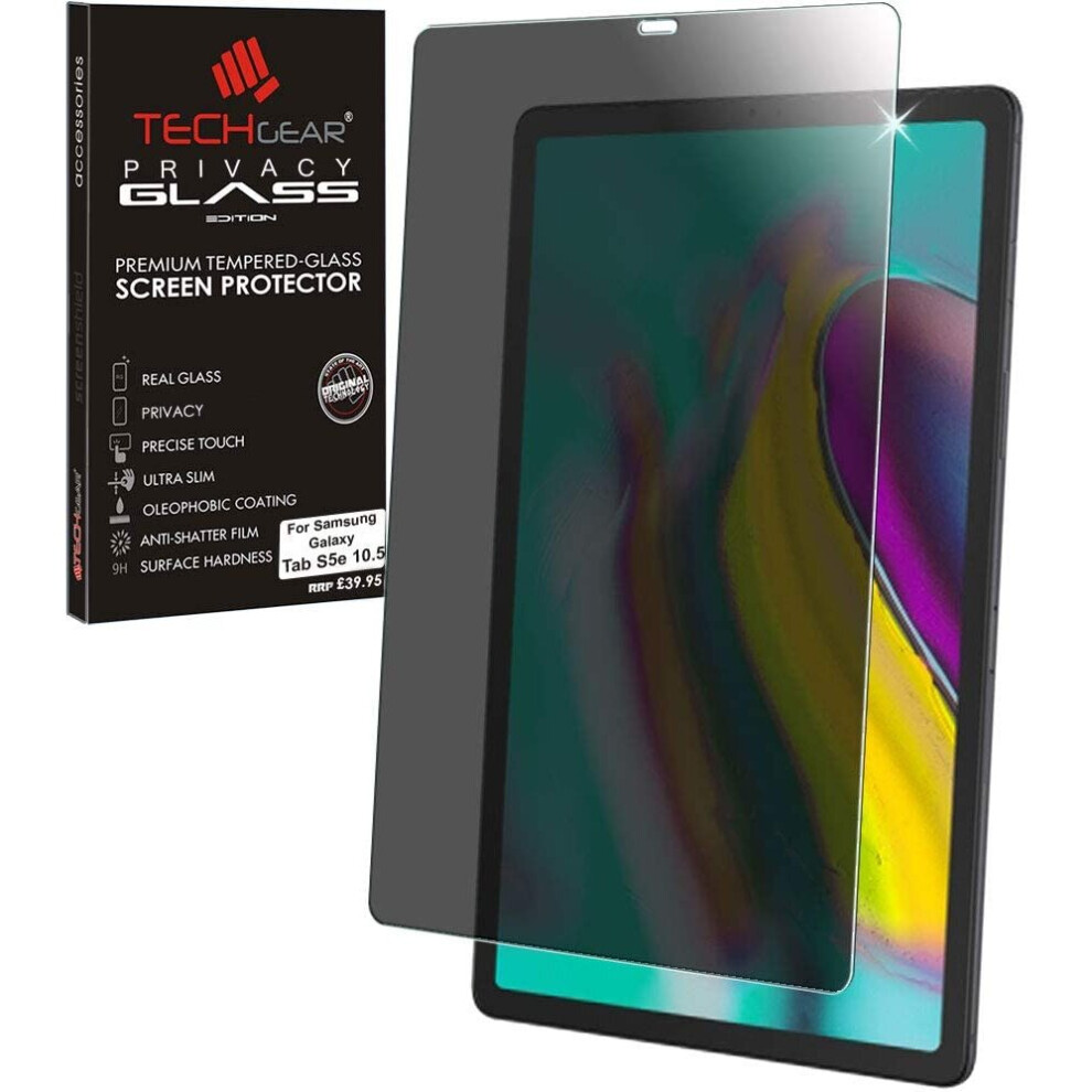 TECHGEAR Anti Spy Screen Protector Compatible for Samsung Galaxy Tab S5e 10.5" (SM-T720 / SM-T725 Series) - PRIVACY GLASS...