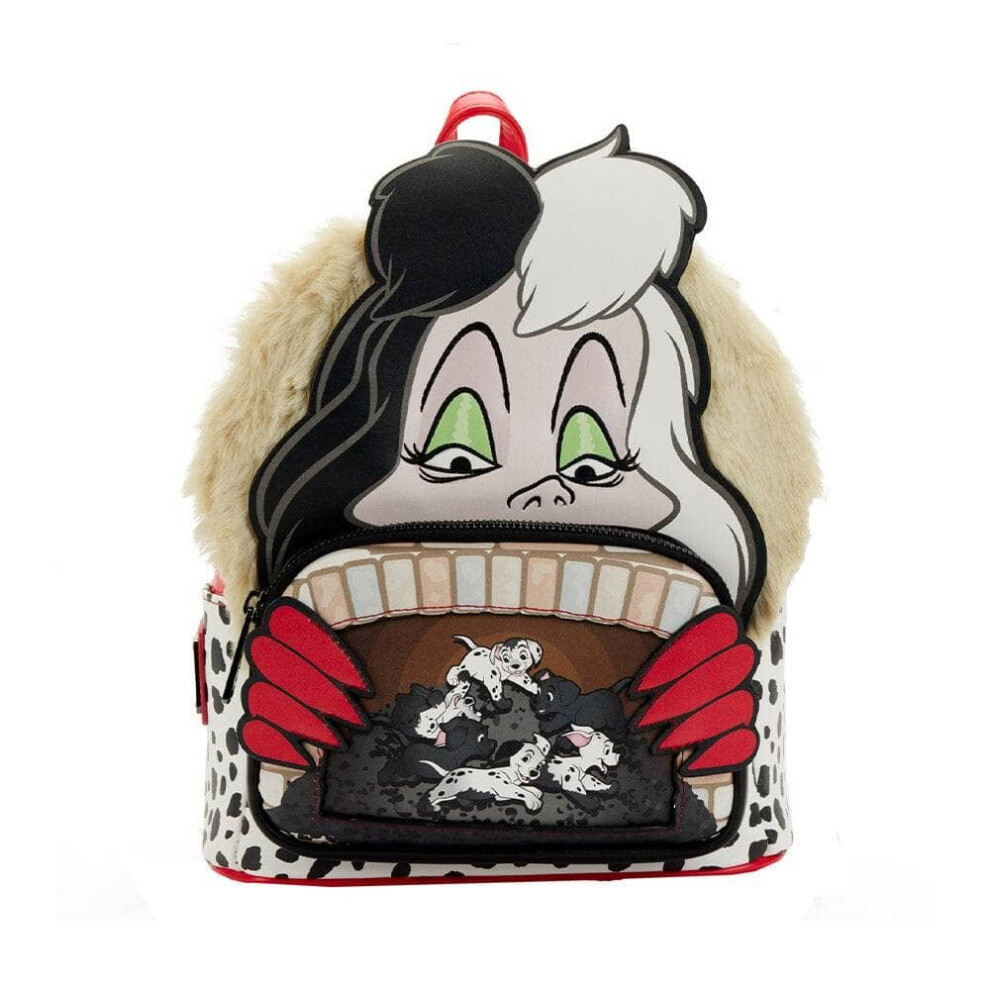 Disney 101 Dalmatians Villains Scene Cruella Loungefly Mini Backpack