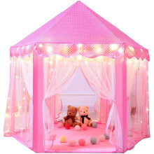 Kids Light Up Play Tent Girls Pink Fairy Princess Large House Childs