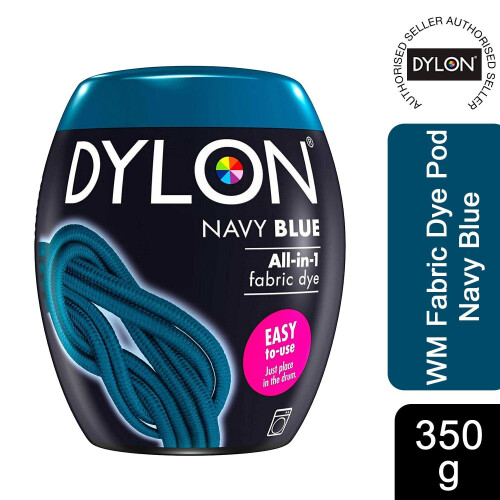 Dylon DYLON Washing Machine Fabric Dye Pod, Navy Blue, 350g