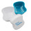 Denture Bath & Brush ~ Storage Container for Soaking Dentures, Brush with Double Bristle Head (Blue Bath) 4