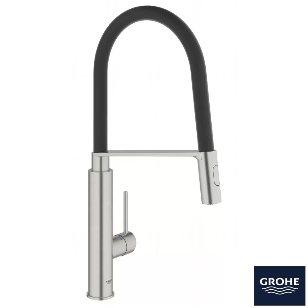 GROHE Concetto Tap Pull Out Single-Lever in SuperSteel, 31491DC0