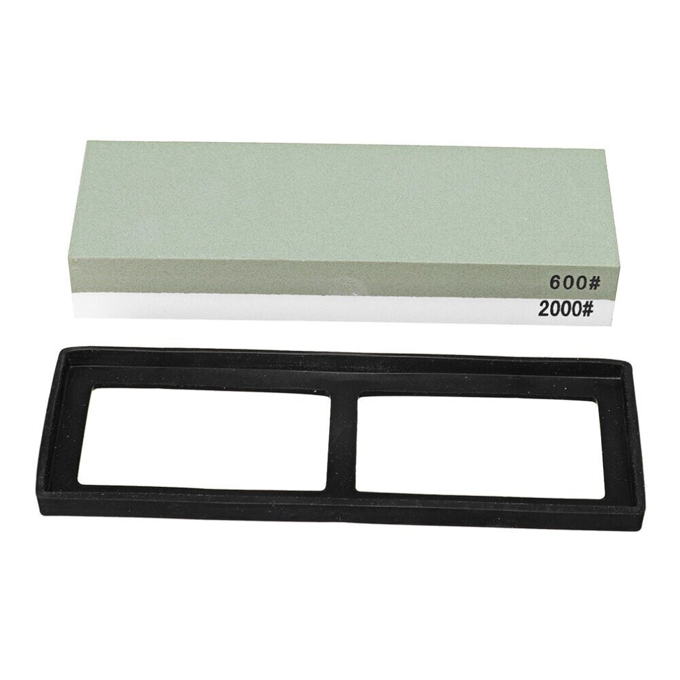 (600/2000) Cutter Sharpener White Corundum Whetstone Sharpening Stone Grinding Stone Kitchen Tool 240/1000 600/2000 1000/3000 2000/5000 Two-Sided Grit 3654659293145