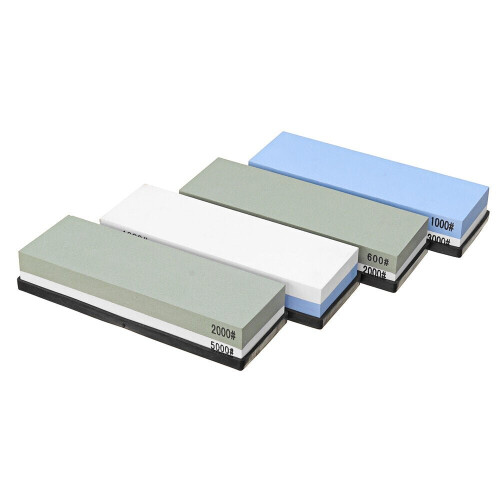 (2000/5000) Cutter Sharpener White Corundum Whetstone Sharpening Stone Grinding Stone Kitchen Tool 240/1000 600/2000 1000/3000 2000/5000 Two-Sided Grit 2