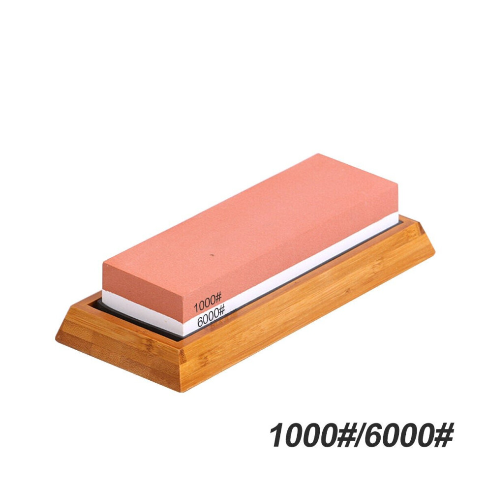 (1000#/6000#) Whetstone Sharpener Wet Water Grinding Whetstone Grinding System Polishing Grinder Stone Sharpener