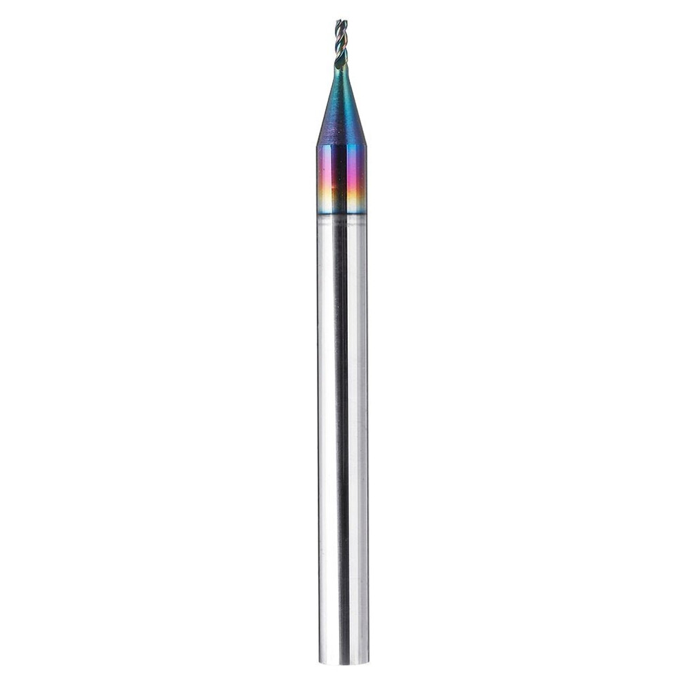 (3mm) 1-10mm 3 Flute Milling Cutter Colorful Coating Tungsten Steel Drill Bit CNC Tool