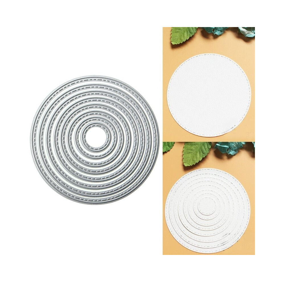 8PCS Ring Metal Die Cutting DIY Scrapbook Photo Paper Card Gift Party Decor