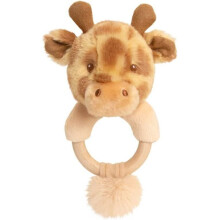 (Huggy Giraffe Ring Rattle) Keel Toys Keeleco 100% Recycled Baby Themed Blankets, Rattles, Plush Sets