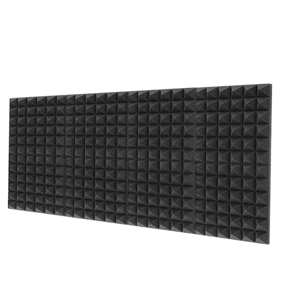 (Black) Soundproof Foam Egg Profile Sound Absorbent Acoustic Panel Noise Absorption