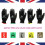 (Medium) 12 Pairs PU Coated Black Nylon Safety Work Gloves 6