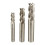 GreenZech 3pcs HSS Straight Shank End Mill Cutter 4 Flute 8/10/12mm CNC Tool 3