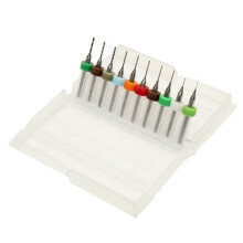 (0.3-1.2mm) 10pcs Hard Alloy Tungsten Steel Micro PCB CNC Drill Bits For Circuit Boards