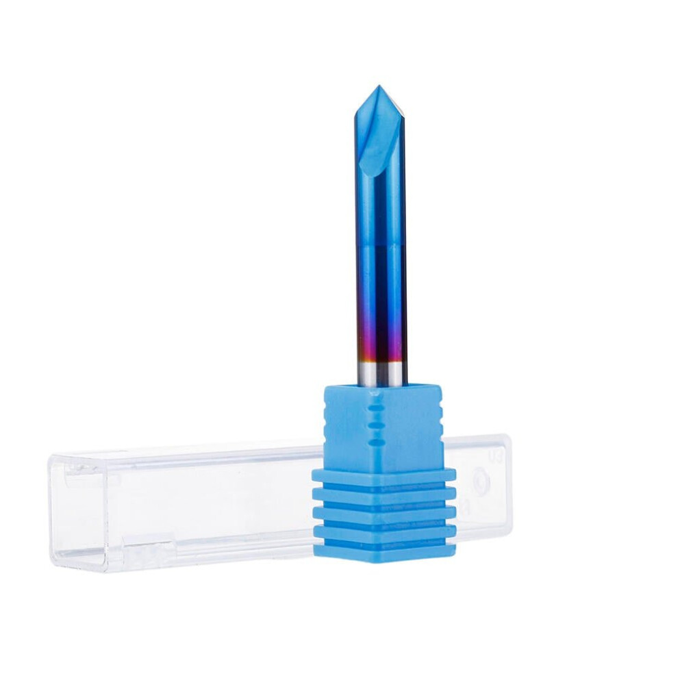(12Mm) 2-12Mm 90 Degree Nano Blue Coated Chamfer Mill 2 Flutes Cnc Milling Cutter Countersink Drill Bit 3654659298072