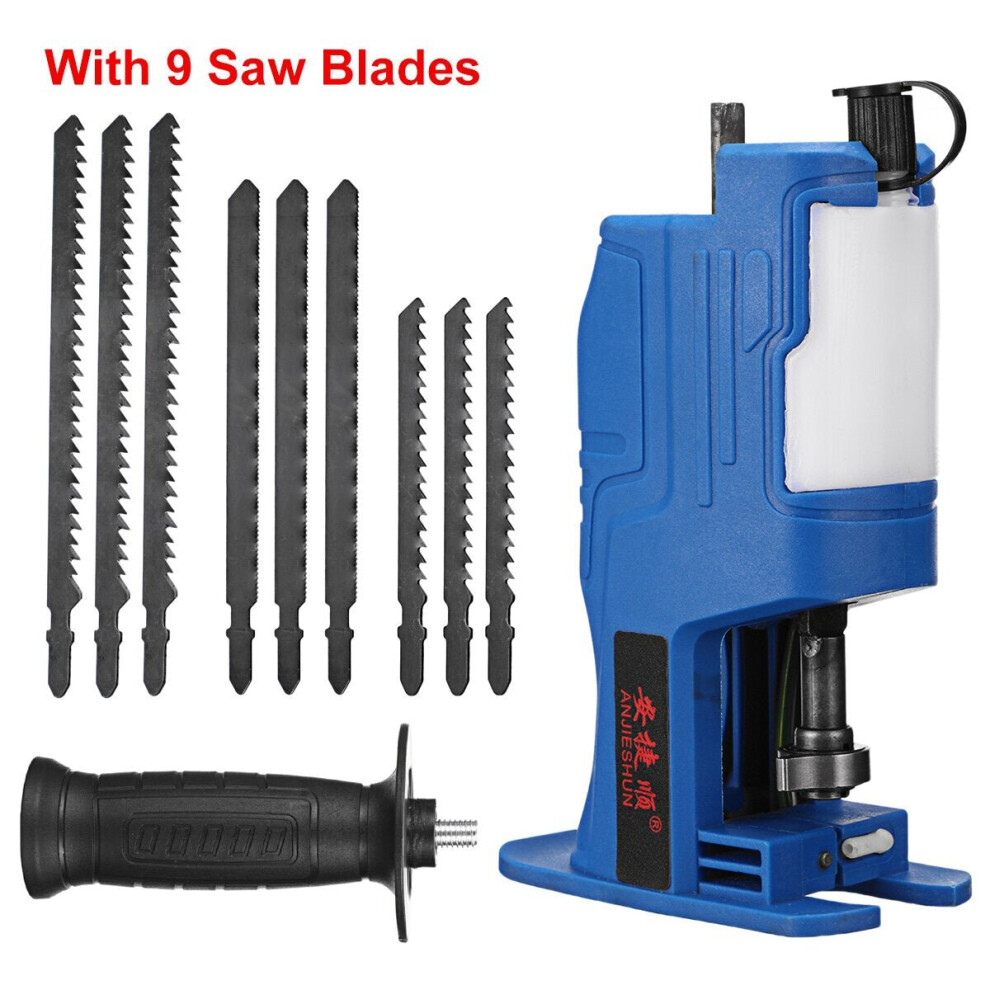 (With 9 Saw blades) Reciprocating Saw Attachment for Electric Drill Wood Metal Cutting Tool