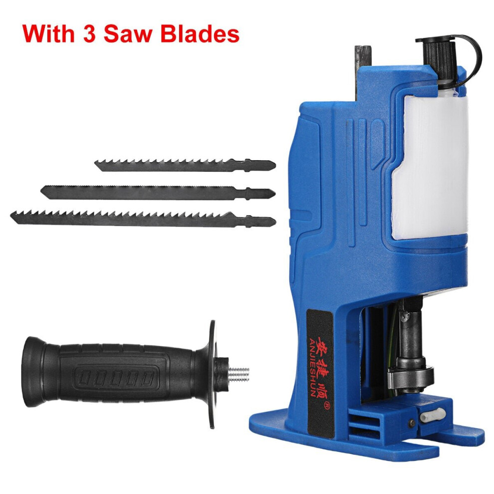 (With 3 Saw blades) Reciprocating Saw Attachment for Electric Drill Wood Metal Cutting Tool