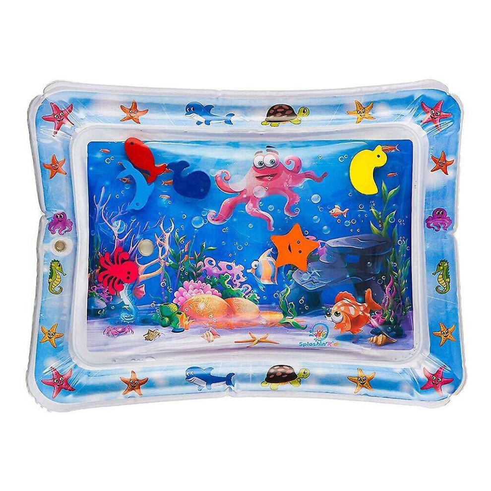 (C) Baby Water Mat Tummy Time Inflatable Play Mat Sensory Toys Early Education