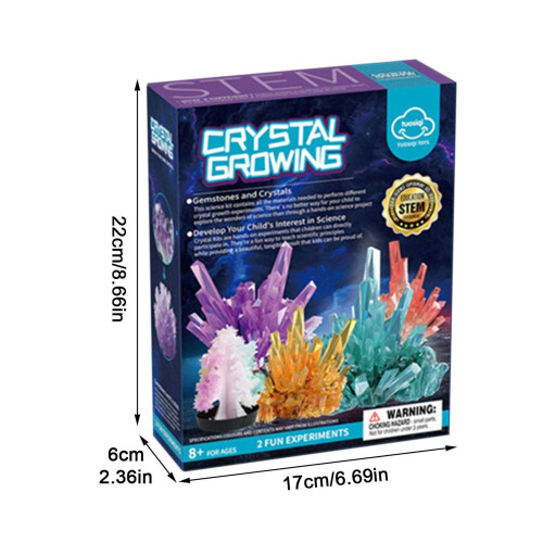 Kids Crystal Growing Kit Science Experiments Educational Toy Diy Crystal Christmas Tree 2