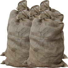GardenMate Pack of 15 Universal large Hessian Jute Sacks - Each bag 105x60 cm - Large hessian bags made of 200gsm fabric - Burlap sack suitable f