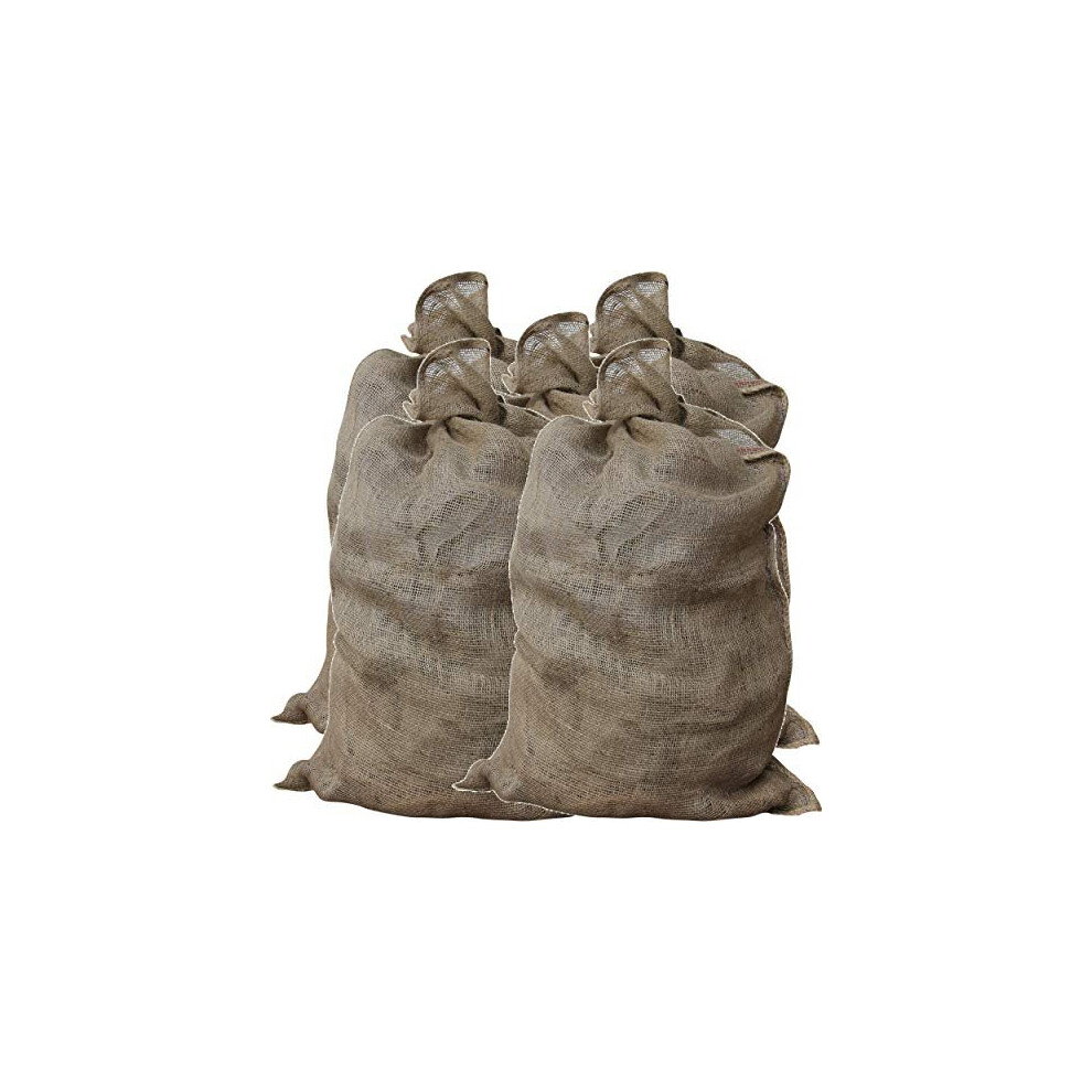 Gardenmate Pack Of 15 Universal Large Hessian Jute Sacks - Each Bag 105X60 Cm - Large Hessian Bags Made Of 200Gsm Fabric - Burlap Sack Suitable F