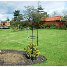 STEEL GARDEN OBELISK FOR CLIMBING PLANTS & ROSES