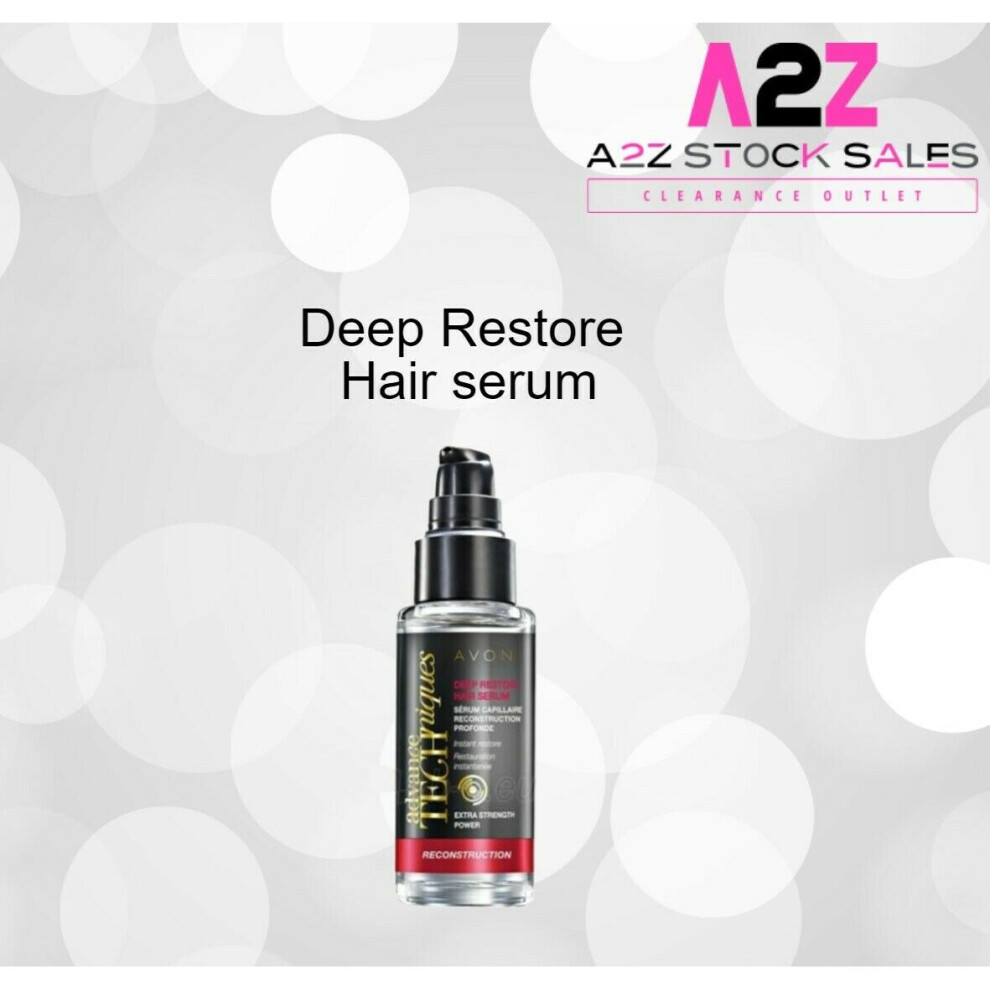 2x Avon Hair Serum Deep Restore 30ml Reconstruction